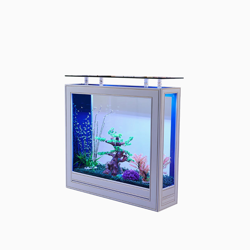 Aquarium sur pied 39,37 po, 43,59 gallons (H 50,39 po x l 39,37 po x P 13,78 p