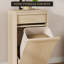 Armoire à ordures inclinable avec tiroir de rangement, poubelle dissimulée à l'épreuve des animaux de compagnie pour la cuisine, le salon et les petits appartements