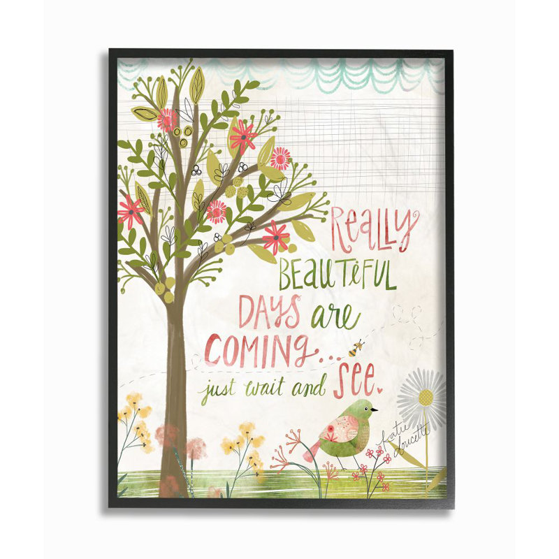 «Really Beautiful Days», reproduction d'impression sur toile, Giclée encadrée noir minuit, H 20 po x l 16 po