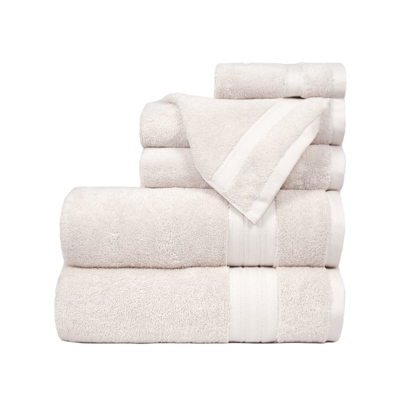 Trident Organica, 100% Organic 6-Piece Towel Set, Ivory