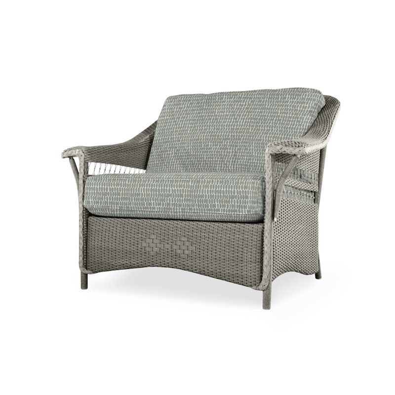 Nantucket Outdoor Lounge Chair, Luna Mist, Pewter