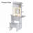 Vanity Table Set with 3 Adjustable Lighted Mirror and Storage Chair