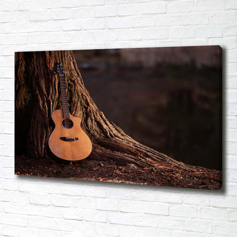 Acoustic Guitar - Wrapped Canvas Print