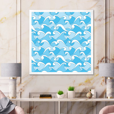 Vagues de mer - reproduction sur toile