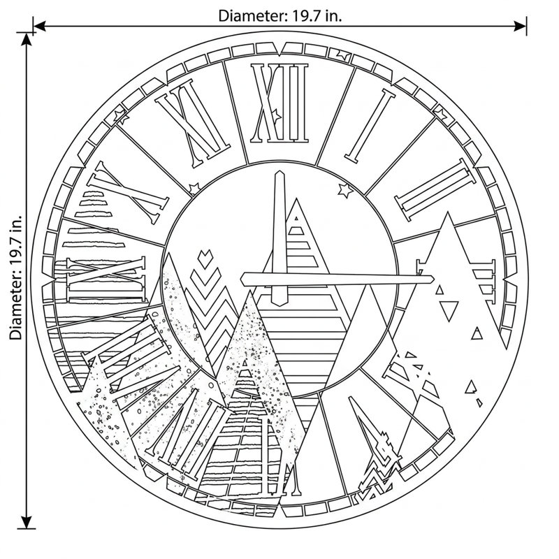 Horloge murale Alpine Modernist