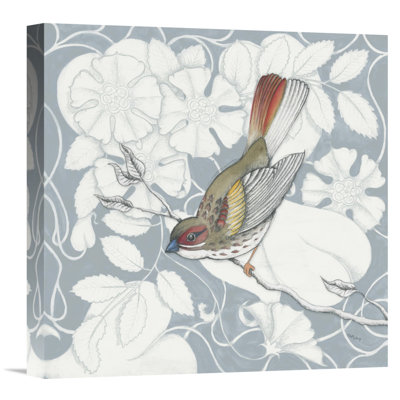 " Arts And Crafts Birds II Tone On Tone " by Elyse DeNeige