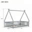Lit en bois en forme de tente, lit tipi-455770799-455770797