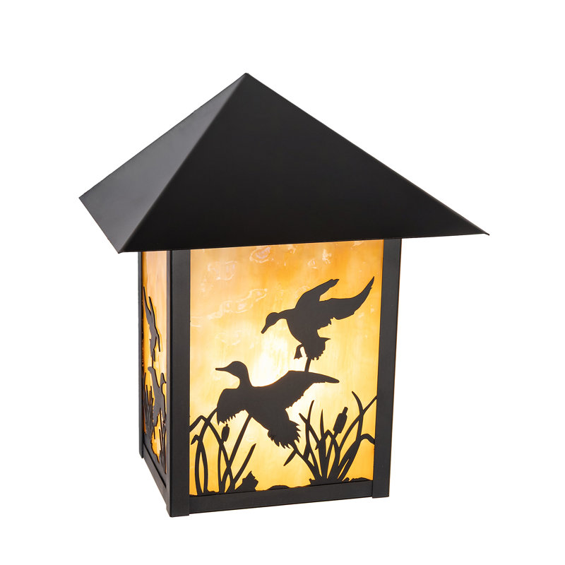 9" Wide Seneca Ducks In Flight Left Wall Sconce
