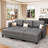 Zendajas 85'' Upholstered Sleeper Sofa-1188865587