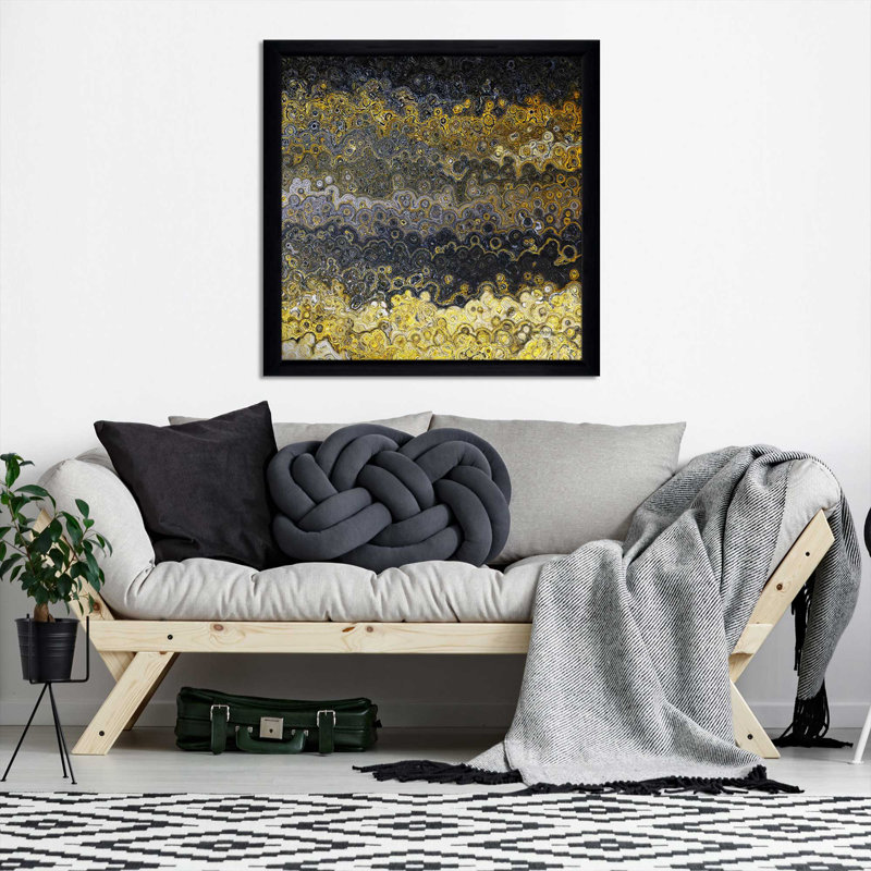 «Light Has Dawné, Matthew 4: 16» par Mark Lawrence, reproduction d'art, H 31,5 po x l 31,5 po x P 1 po, Cadre noir