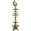 Grande lampe sur pied en forme de paon en laiton 28 po - Diya à l'huile multi-mèche traditionnelle indienne pour le vestibule, la chambre Pooja et les Fêtes