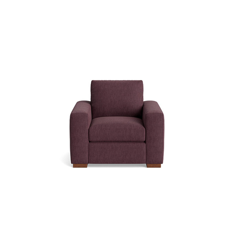 Couch Potato Chair, Performance Weave - Aubergine