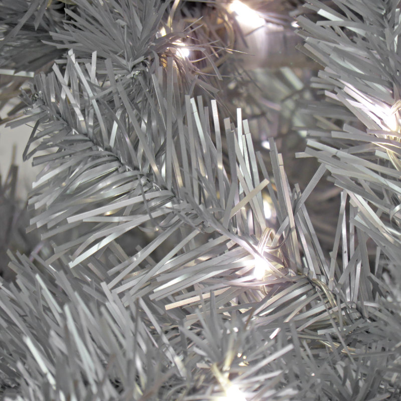 Arbre de Noël argenté 7,5 pi