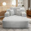Chaise longue en velours côtelé avec 3 coussins-1379095925