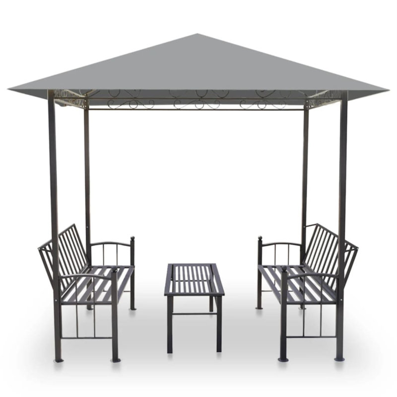 Banc de jardin Moa, Anthracite
