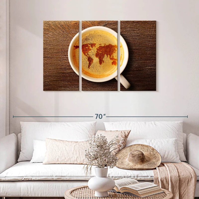 Yarlin World Of Espresso, 28" H x 45" W