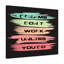 Dreams Don't Work Unless You Do 1 Piece Wrapped Canvas Wall Art