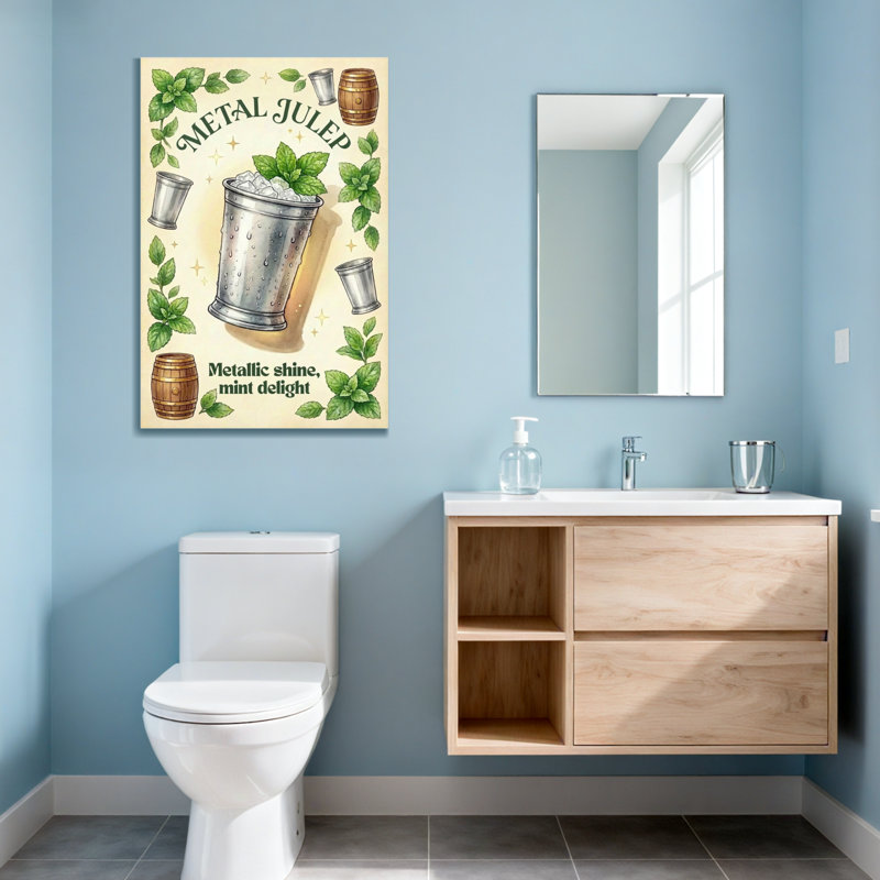 Fashion Metallic Shine Mint Delight Julep Cup Pattern