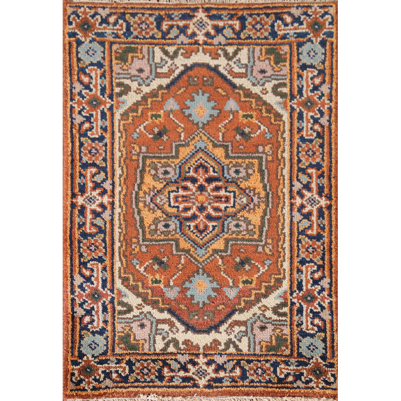 Tapis oriental traditionnel orange 2 x 3