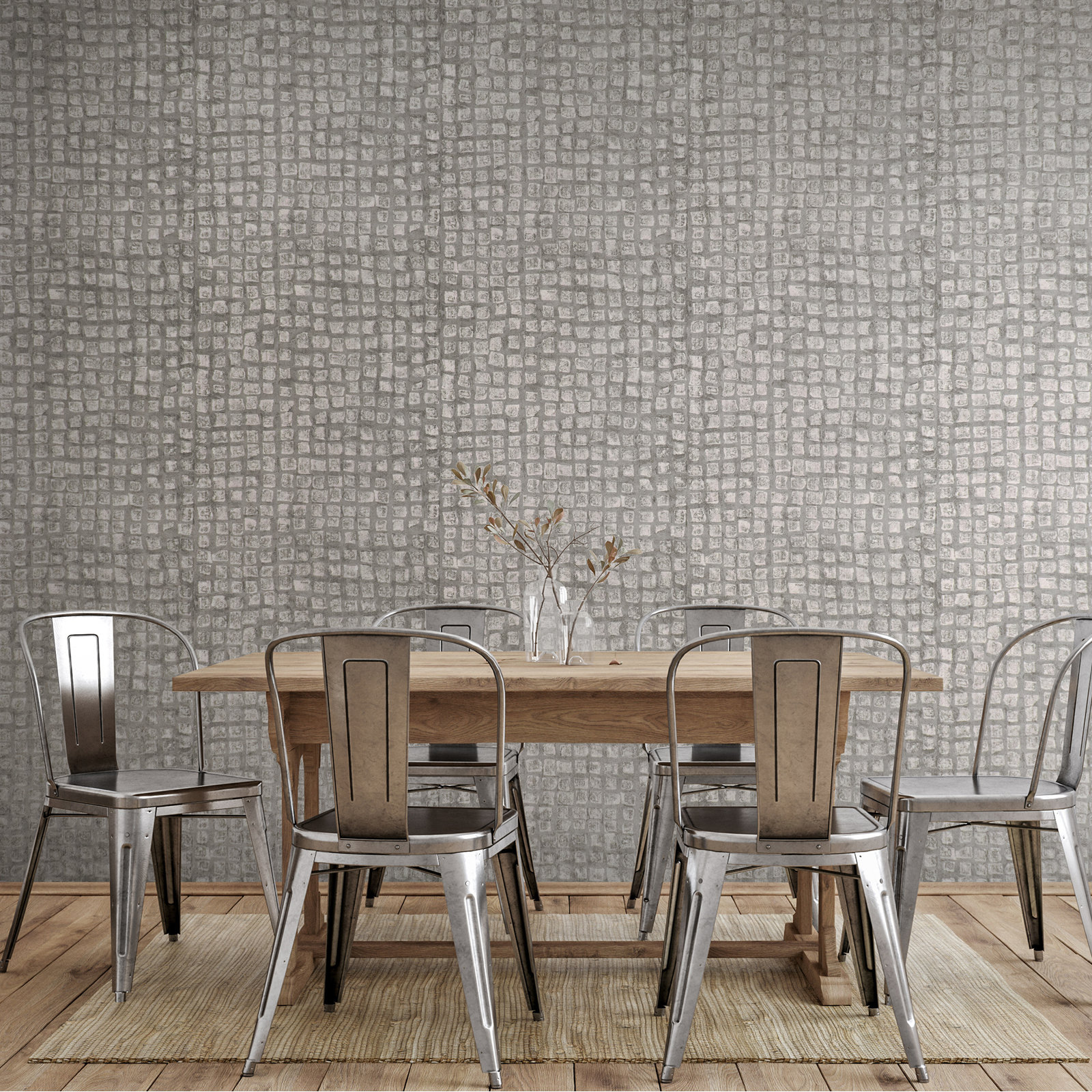 Urban Classics Wallpaper Roll, Silver