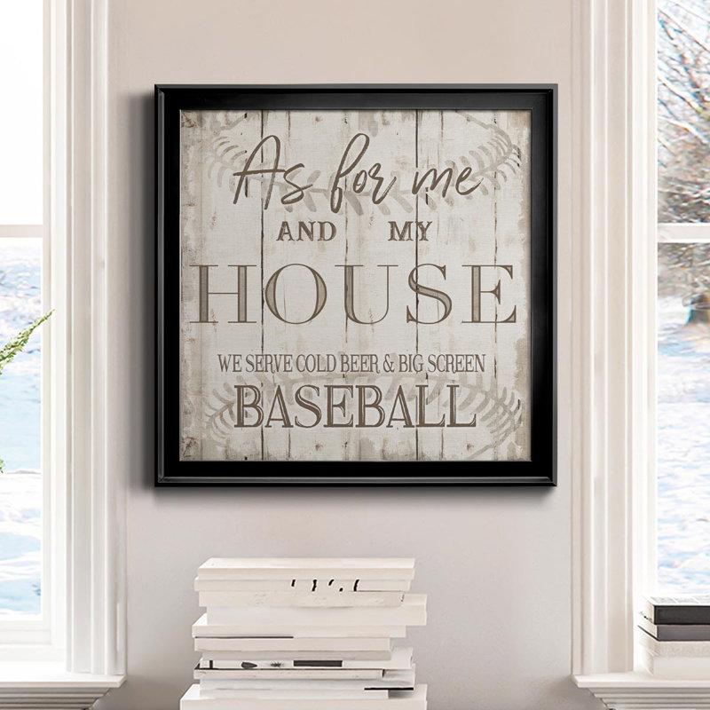 Baseball - Toile encadrée de qualité supérieure - prête à être accrochée, Or, H 26,5 po x l 26,5 po x P 1,5 po