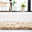 Tapis en coton / jute tissé à la main Jeaneane en brun / ivoire-1108589185