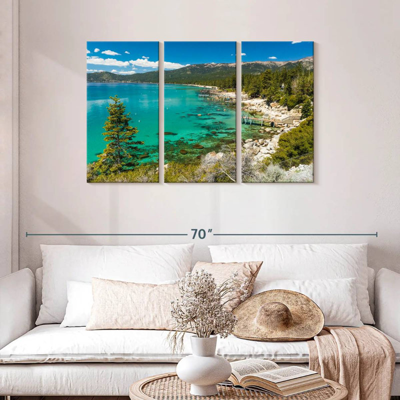 Plage cachée d'Alvord Lake Tahoe, H 28 po x l 45 po