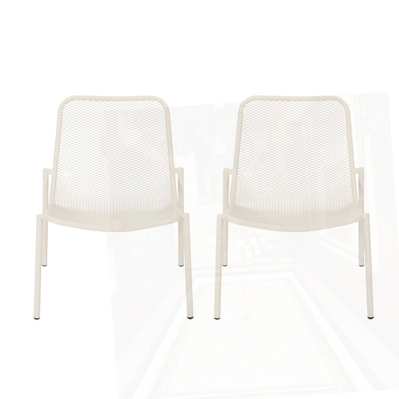 Chaise d'extérieur en fer, Blanc