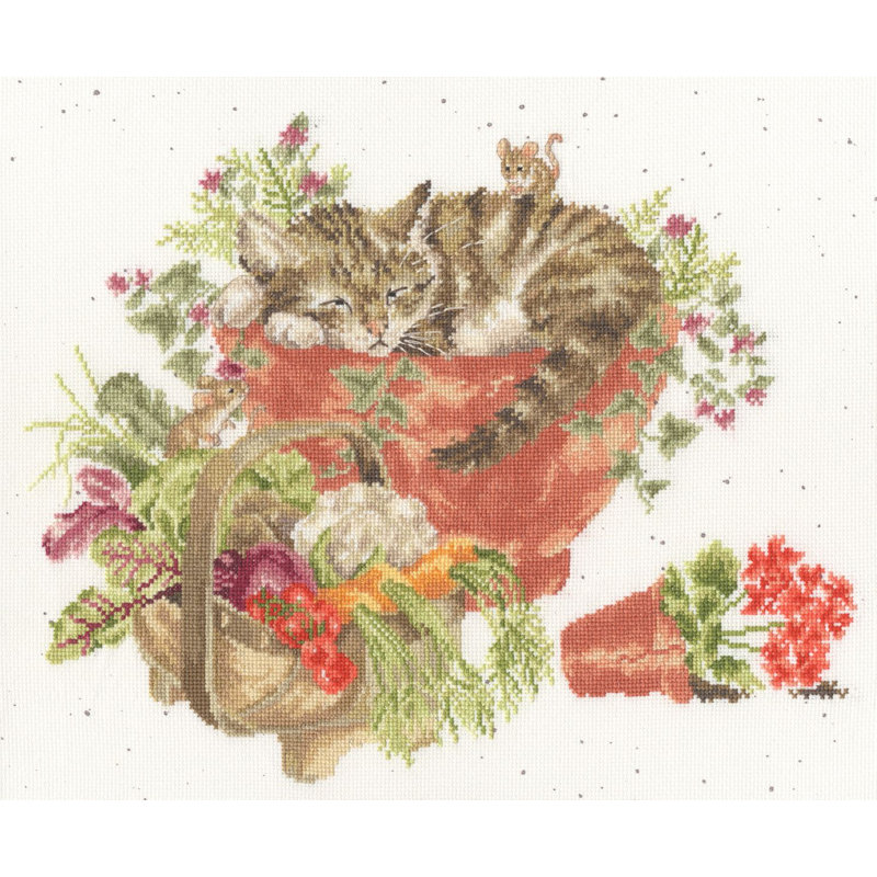 Purrrfect Spot XHD149 Counted Cross Stitch Kit