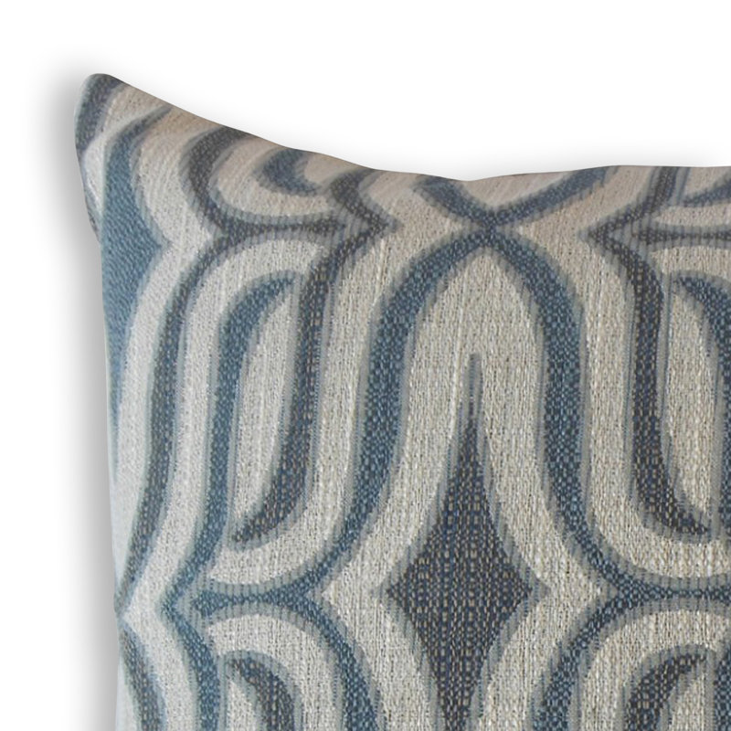 Coussin Camara, 20 po x 20 po, Bleu, Coussin décoratif