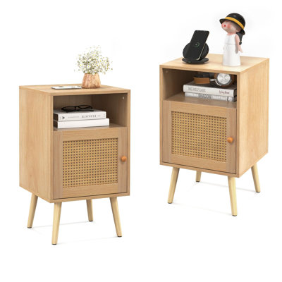 40cm W Manufactured Wood Bedside Table
