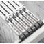Grand support roulant vertical en acier gris Adiroffice avec pinces suspendues de 30 pouces-129485010