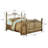 Florent Open Frame Bed in Brushed Gold (Headboard and Footboard only)