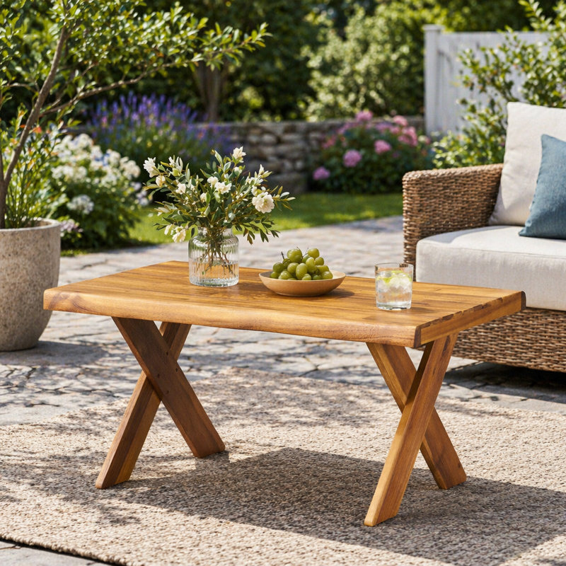 Table basse en bois massif