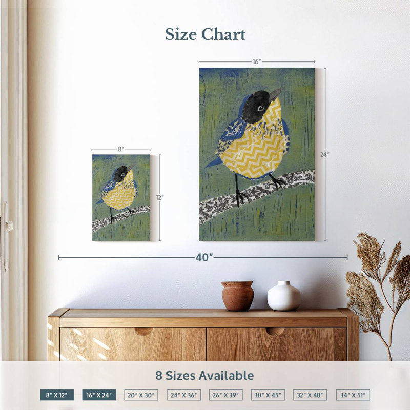 Brampt Patchwork Wren II, H 12 po x l 8 po