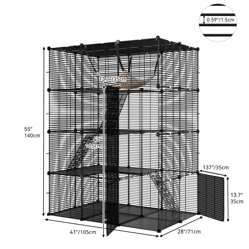 Cage à chat portative Tucker Murphy Pet ™