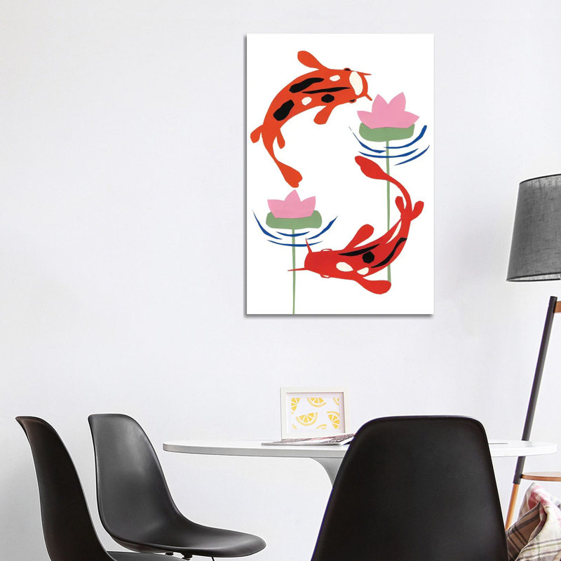 Koi Fantasy II by Alicia Ludwig - Wrapped Canvas Gallery-Wrapped Canvas Giclée, 101.6 cm H x 66.04 cm W
