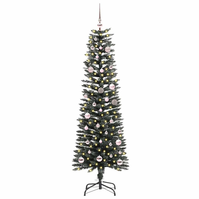 Artificial Christmas Tree with 150 LEDs Green 43 x 43 x 150 cm, Pink