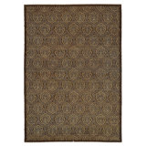 Brown Traditional Wool Rug - 9'10" x 13'9"