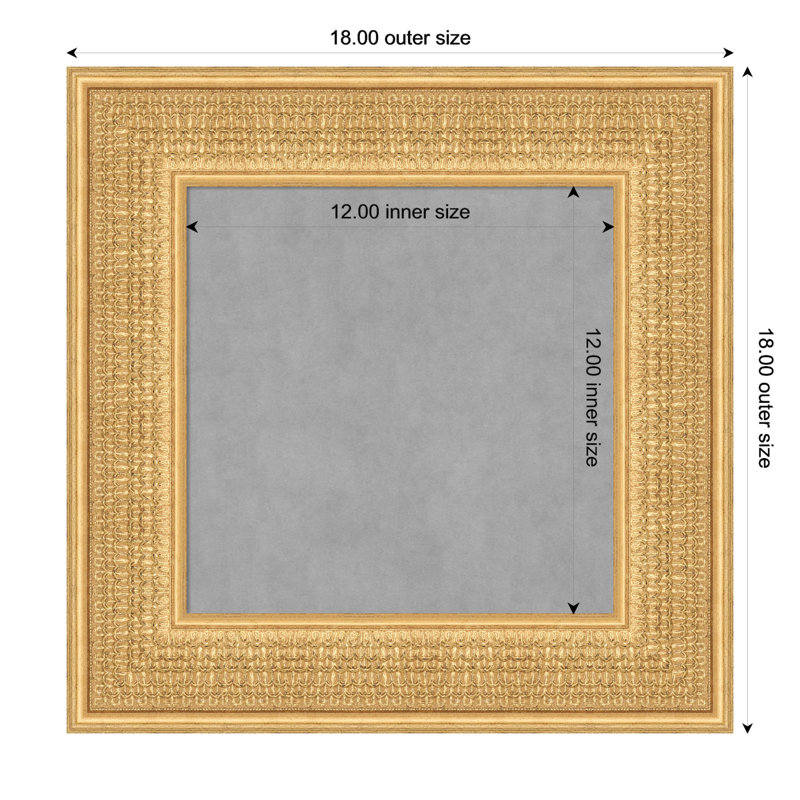Trellis Silver Framed Magnetic Board, 18" H x 18" W