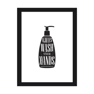 " Wash Your Hands Silhouette "