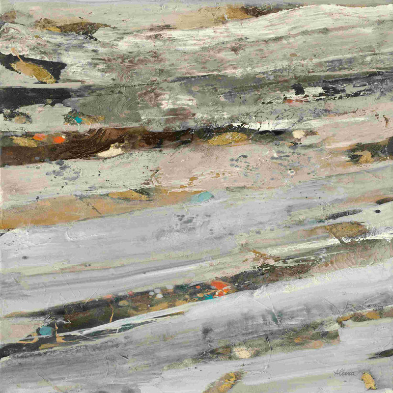 Lots of Layers I - peinture sur toile tendue, H 12 po x l 12 po