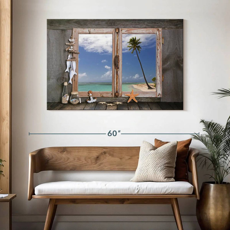 Lilie Nautical Themed Window, 32" H x 48" W