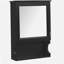 Armoire de rangement de salle de bain murale 20 "avec miroir, armoire de rangement murale avec porte, armoire à pharmacie murale à miroir-2022707725