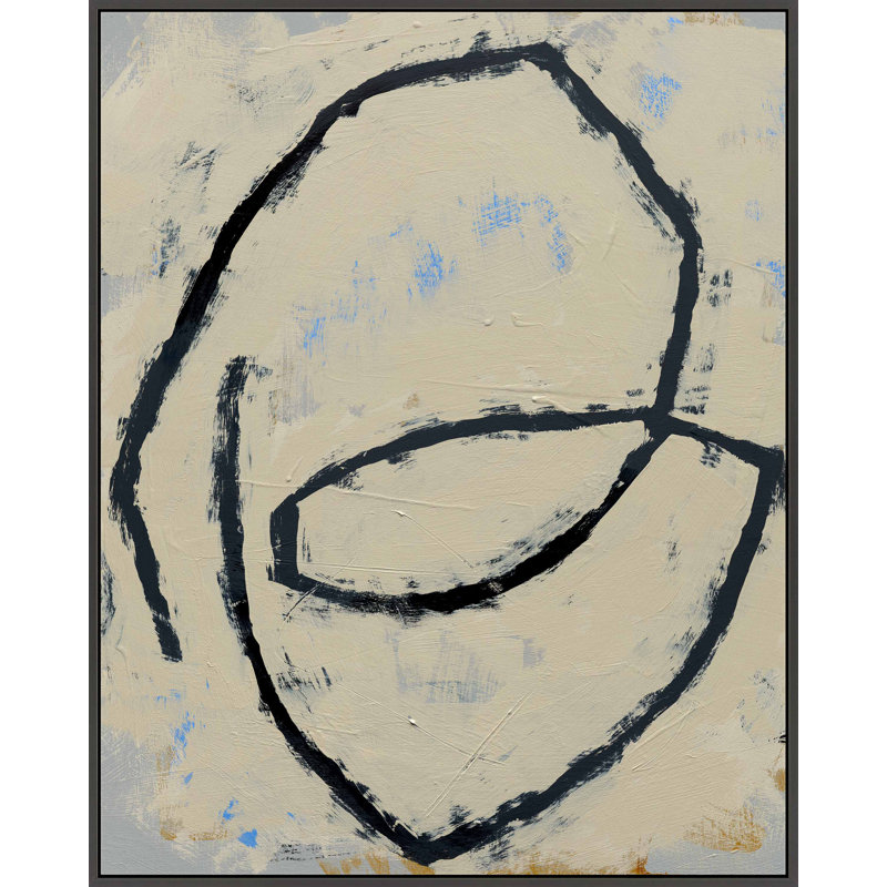Twisted 3 by Jacques Pilon, Black Framed Canvas, 20" H x 16" W x 1.25" D