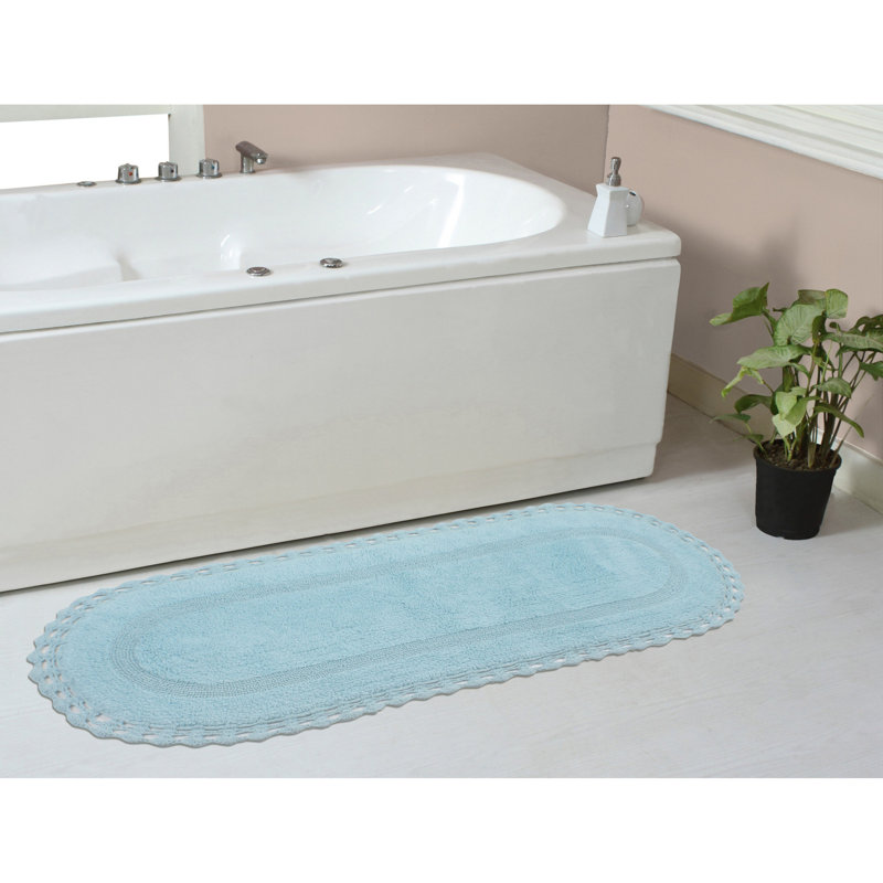 Tapis de bain doux, Aigue-marine, l 21 po x L 54 po