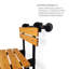 Banc de douche portatif en teck avec barre d'appui 18 po-131438200