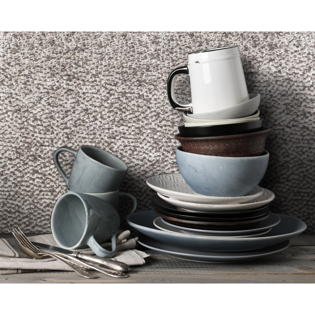 Lamina Tin Backsplash in Crosshatch Silver (30-pack) (Set of 30) Innovera Decor by Palram