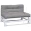  Coussin palette 100% polyester gris 47,2 po x 31,5 po x 4,7 po