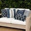 Denim Coordinated Set of 5 Indoor & Outdoor Throw Pillows-2096365256